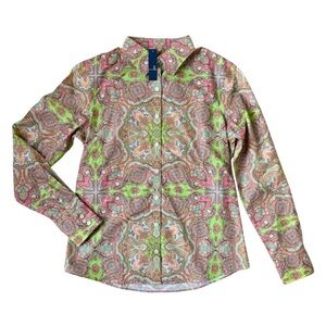 Lands' End Pastel Paisley Shirt Size 4 - NWT